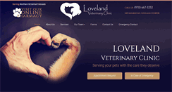 Desktop Screenshot of lovelandveterinarian.com