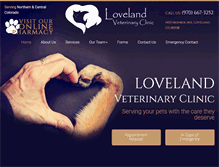 Tablet Screenshot of lovelandveterinarian.com